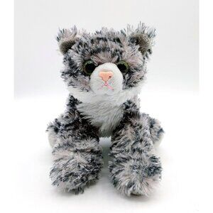 Aurora Gray Stripe Tabby Cat 7 Inch Stuffed Animal Plush Toy